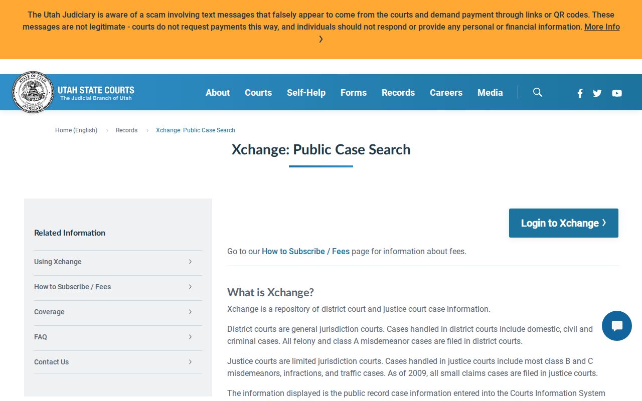 Morgan County case search public and private Xchange coverage