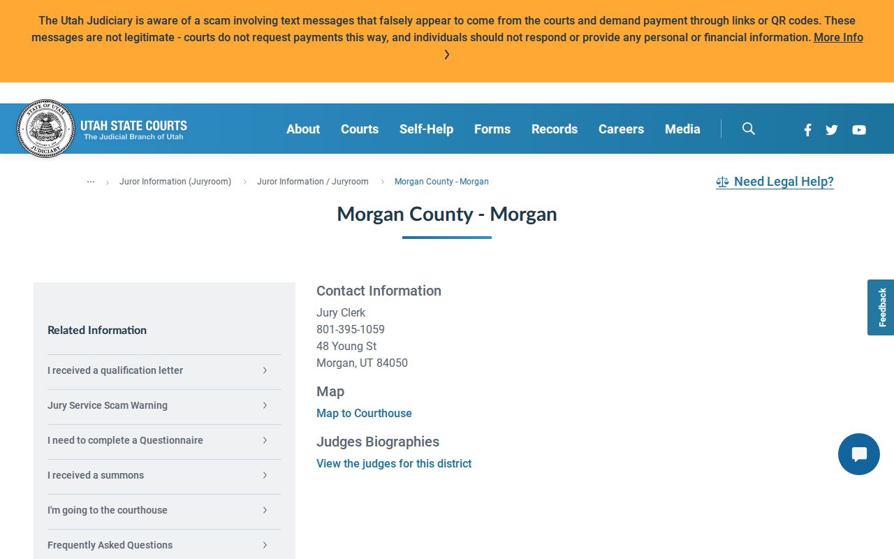 Morgan County court docket Young Street courthouse contact